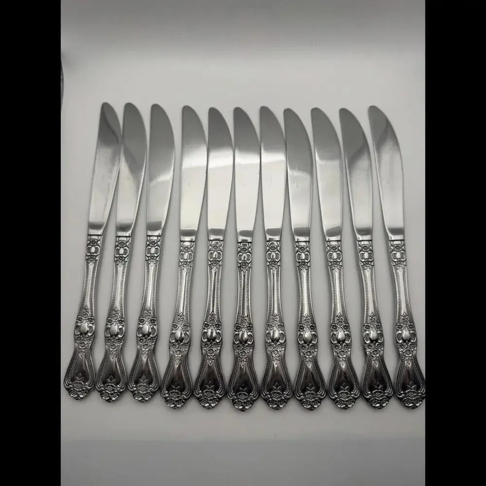 Rogers Co Stainless Korea Rose Stainless Flatware 19 Pcs